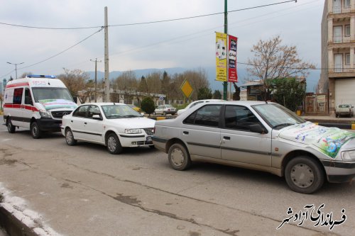 اجرای مانور ستاد خدمات سفر در شهرستان آزادشهر برگزار شد