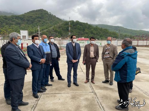 بازدید رئیس ستاد اجرایی خدمات سفر شهرستان آزادشهر از مدارس طرح اسکان آموزش و پرورش 