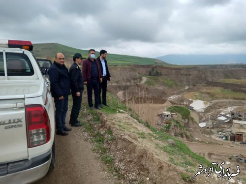 حضور فرمانده یگان حفاظت امور اراضی سازمان جهادکشاورزی در مدیریت جهادکشاورزی آزادشهر