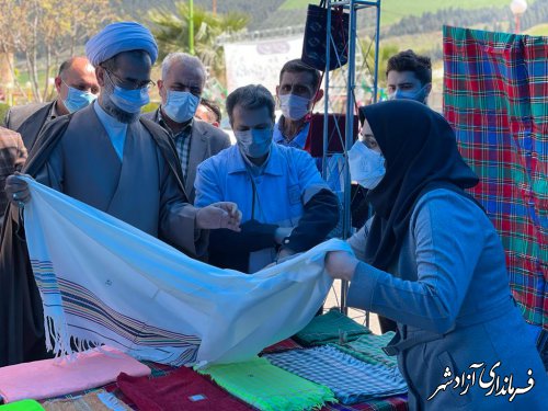 نمایشگاه نوروزی صنایع دستی شهرستان آزادشهر افتتاح شد