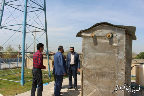 پیگیری به جهت رفع مشکلات آب شرب روستای قورچای در دستور کار است