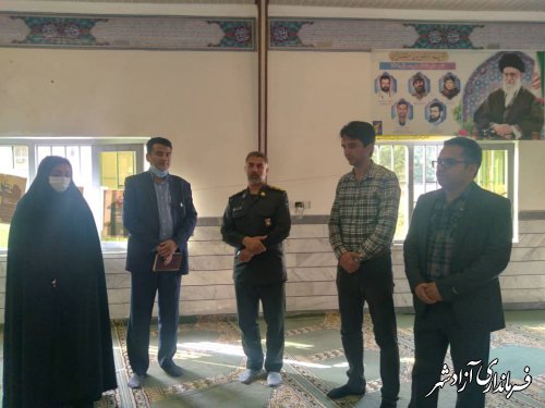 بازدید مسعودی رئیس مرکز آموزش فنی و حرفه ای از ناحیه مقاومت بسیج سپاه شهرستان
