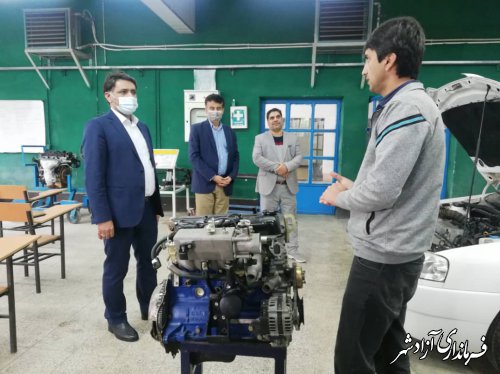  بازدید سرزده مدیرکل آموزش فنی و حرفه ای گلستان از مرکز آزادشهر