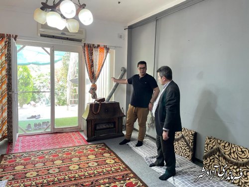 بازدید رئیس میراث فرهنگی آزادشهر از خانه های مسافر شهرستان