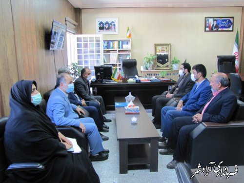دیدار مدیر جدید آموزش و پرورش آزادشهر با فرماندار و رئیس شورای آموزش و پرورش این شهرستان