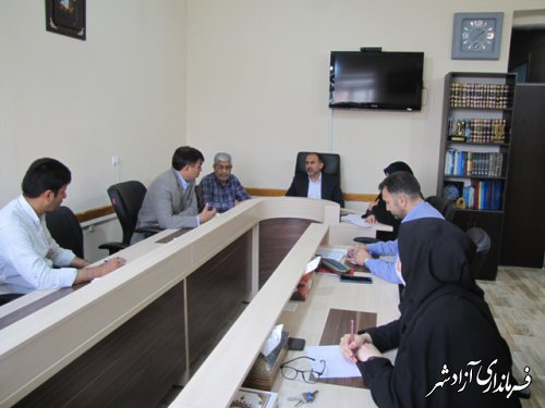 جلسه کمیته توسعه مدیریت آموزش و پرورش آزادشهر