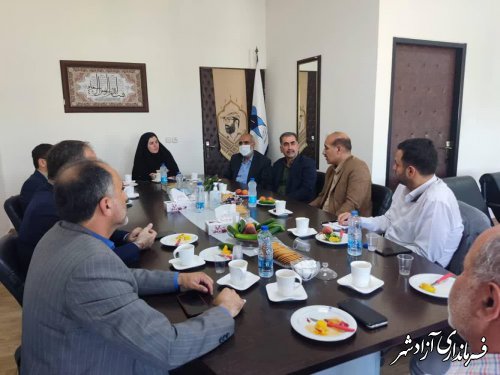 نشست مشترک مسئولین آموزش و پرورش آزادشهر و دانشگاه آزاداسلامی این شهرستان باحضور مدیرکل آموزش و پرورش گلستان