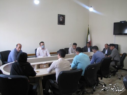 جلسه ستاداجرایی امور شاهد آموزش و پرورش آزادشهر 