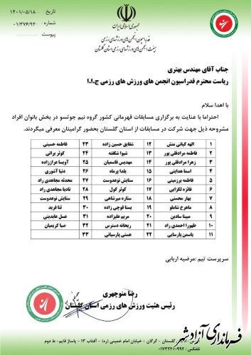 اعزام نیجاکاران دختر شهرستان به مسابقات کشوری