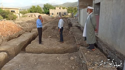 پروژه احداث غسالخانه در روستای قزلجه آق امام آغاز  شد.
