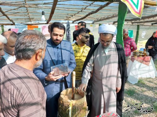 اولین بازارچه هفتگی صنایع‌دستی شهرستان آزادشهر افتتاح شد