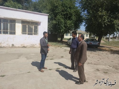 بازدید مدیر آموزش و پرورش آزادشهر از مدارس روستای قورچای این شهرستان