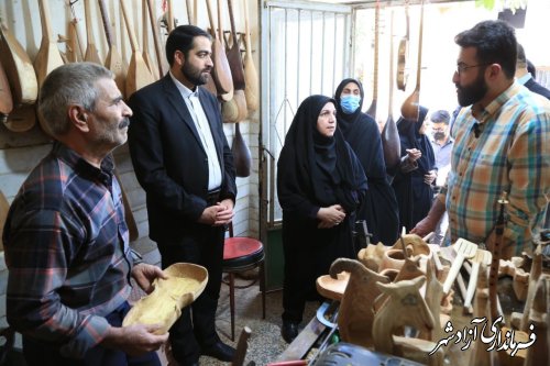 بازدید مدیر‌کل میراث‌فرهنگی، گردشگری و صنایع‌دستی گلستان از ظرفیت‌های میراث‌فرهنگی و گردشگری شهرستان آزادشهر/ پیگیری برپایی بازارچه موقت صنایع‌دستی برای هنرمندان آزادشهر