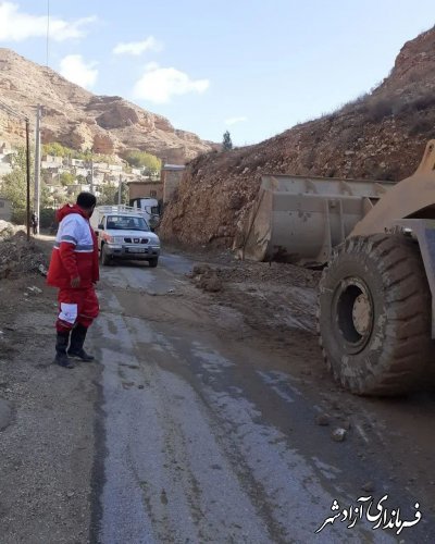 امدادرسانی آبگرفتگی روستاهای شهرستان آزادشهر