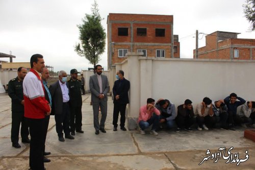 مانور پدافند غیر عامل به مناسبت هفته‌ی پدافند غیرعامل در دبیرستان متوسطه‌ی دوم شهید مطهری شهرستان آزادشهر