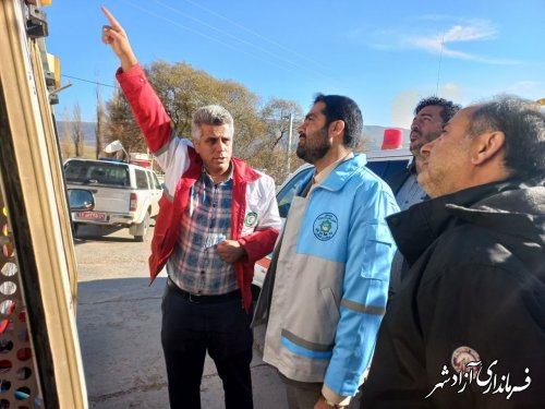 بازدید فرماندار از پایگاه خوش ییلاق شهرستان آزادشهر