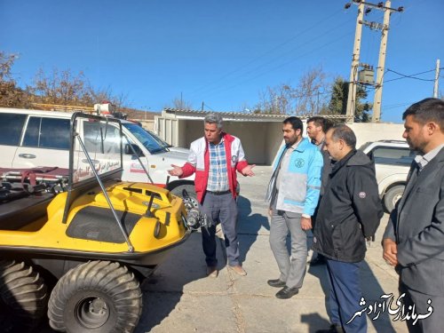 بازدید فرماندار از پایگاه خوش ییلاق شهرستان آزادشهر