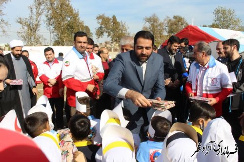 اردوگاه اظطراری در شهرستان آزادشهر برگزار شد