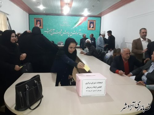 برگزاری انتخابات شورای مرکزی انجمن اولیای شهرستان آزادشهر