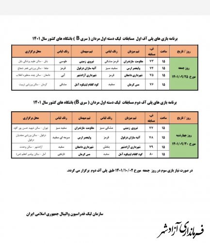 میزبانی تیم شهرداری آزادشهر