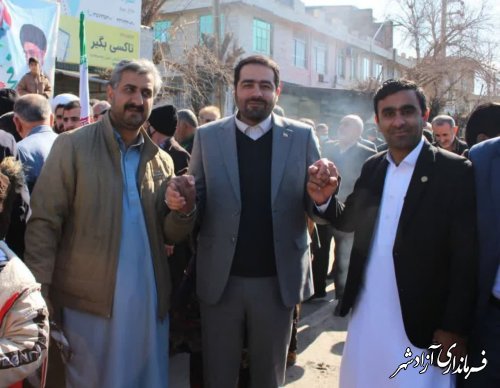 حضور انقلابی مردم شهرستان آزادشهر راهپیمایی 22بهمن