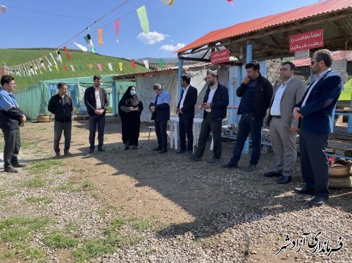 بازدید دبیر ستاد اجرایی خدمات سفر شهرستان از محل برگزاری جشن استقبال از بهار روستای فاضل آباد