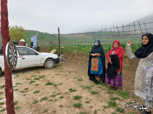 مسابقه ورزشی آقایان و بانوان در جشنواره روستای فاضل آباد