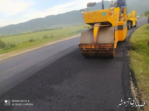 روکش آسفالت روستای خاندوز سادات انجام شد