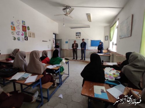 بازدید مدیر آموزش و پرورش شهرستان آزادشهر از مدارس روستای سیدآباد