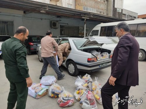 توزیع 21 بسته معیشتی در بین خانواده دانش آموزان نیازمند