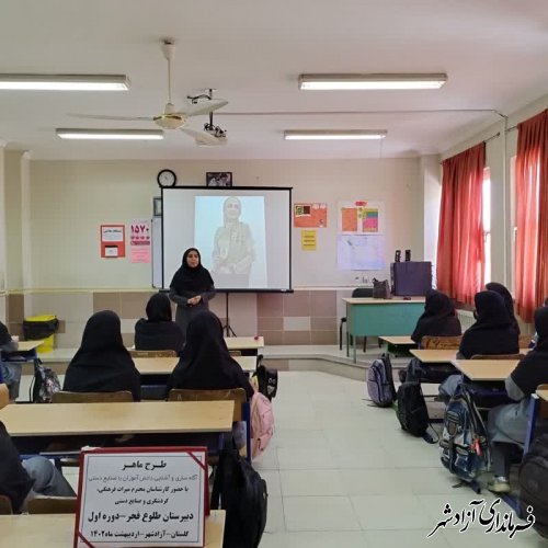 برگزاری طرح ماهر آگاه سازی و آشنایی دانش آموزان با صنایع دستی در شهرستان آزادشهر 