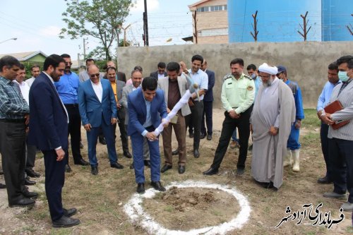 عملیات اجرایی ساختمان گمرگ‌ شرق استان در آزادشهر آغاز شد