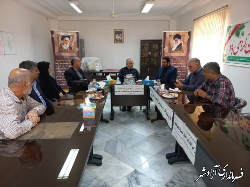 دیدار فرماندار آزادشهر با رئیس هیات نظارت و بازرسی بر انتخابات شهرستان آزادشهر