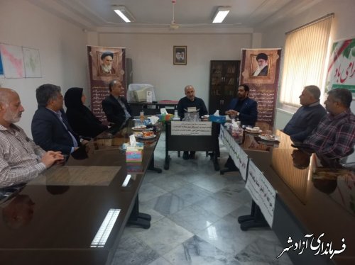 دیدار فرماندار آزادشهر با رئیس هیات نظارت و بازرسی بر انتخابات شهرستان آزادشهر