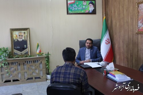 دیدار های مردمی فرماندار شهرستان آزادشهر برگزار شد