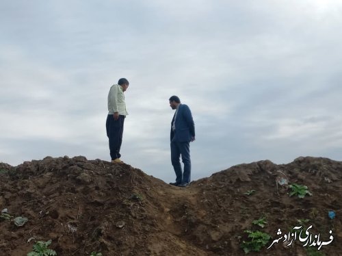 بازدید فرماندار آزادشهر از روستای قورچای