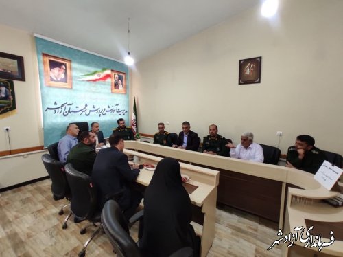  جلسه کمیته هماهنگی و پشتیبانی بسیج دانش آموزی شهرستان آزادشهر