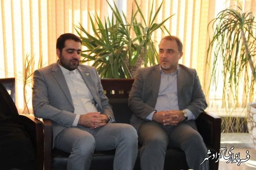 دیدار فرماندار آزادشهر با مدیرعامل شرکت آب و فاضلاب استان گلستان