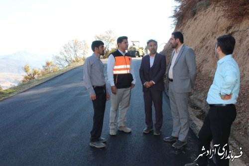 پروژه آسفالت جاده روستای سیب چال به قلعه قافه اجرا شد