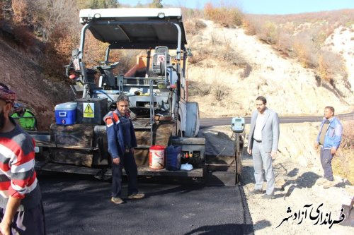 پروژه آسفالت جاده روستای سیب چال به قلعه قافه اجرا شد