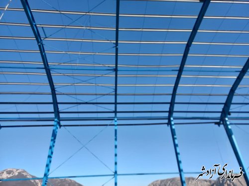 بازدید فرماندار از روند ساخت سالن ورزشی روستای وامنان