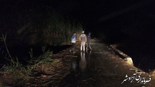 بازدید بخشدار مرکزی از آخرین وضعیت بارش در روستاهای بخش مرکزی