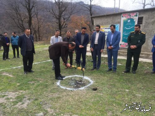 گزارش تصویری|| آغاز عملیات اجرایی دکل مخابراتی همراه اول دربخش چشمه ساران