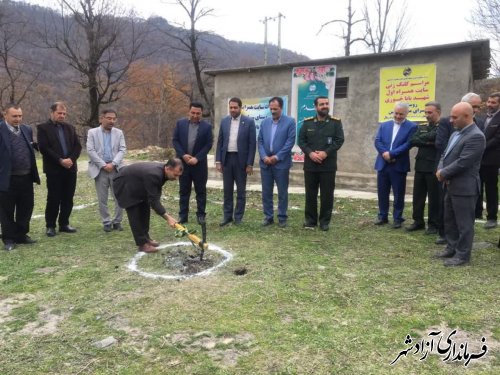 گزارش تصویری|| آغاز عملیات اجرایی دکل مخابراتی همراه اول دربخش چشمه ساران