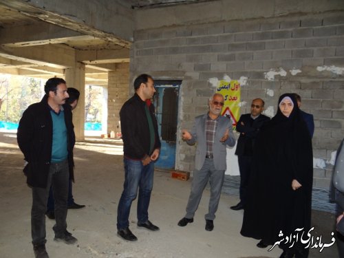 بازدید مدیرکل فرهنگ و ارشاد اسلامی گلستان از روند ساخت و ساز و تکمیل پروژه مجتمع فرهنگی هنری آزادشهر