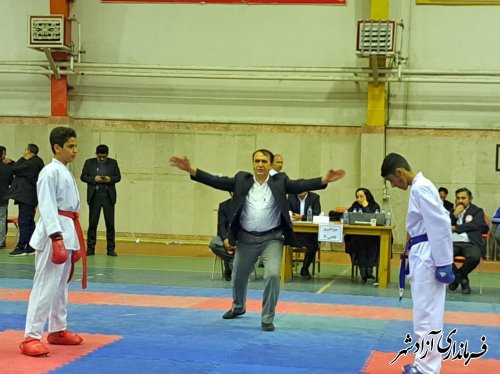افتخار آفرینی تیم کاراته پسران درمسابقات قهرمانی استان