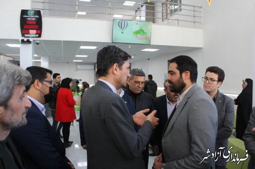 گزارش تصویری/ساختمان جدید بانک قرض الحسنه مهر ایران شعبه آزادشهر افتتاح شد