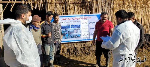 اردوی جهادی دامپزشکی شهرستان آزادشهر در ششمین و هفتمین روز از دهه فجر