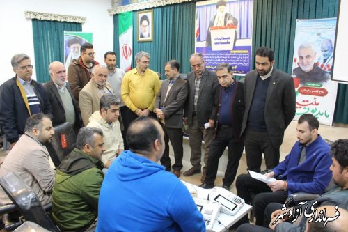 بازدید فرماندار آزادشهر از کارگاه آموزشی کاربران دستگاه احراز هویت