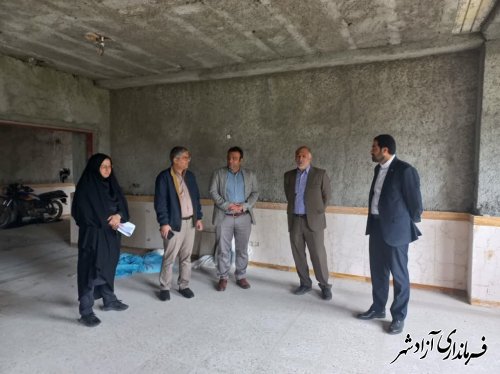 بازدید فرماندار آزادشهر از پروژه های نیمه تمام آموزشی این شهرستان
